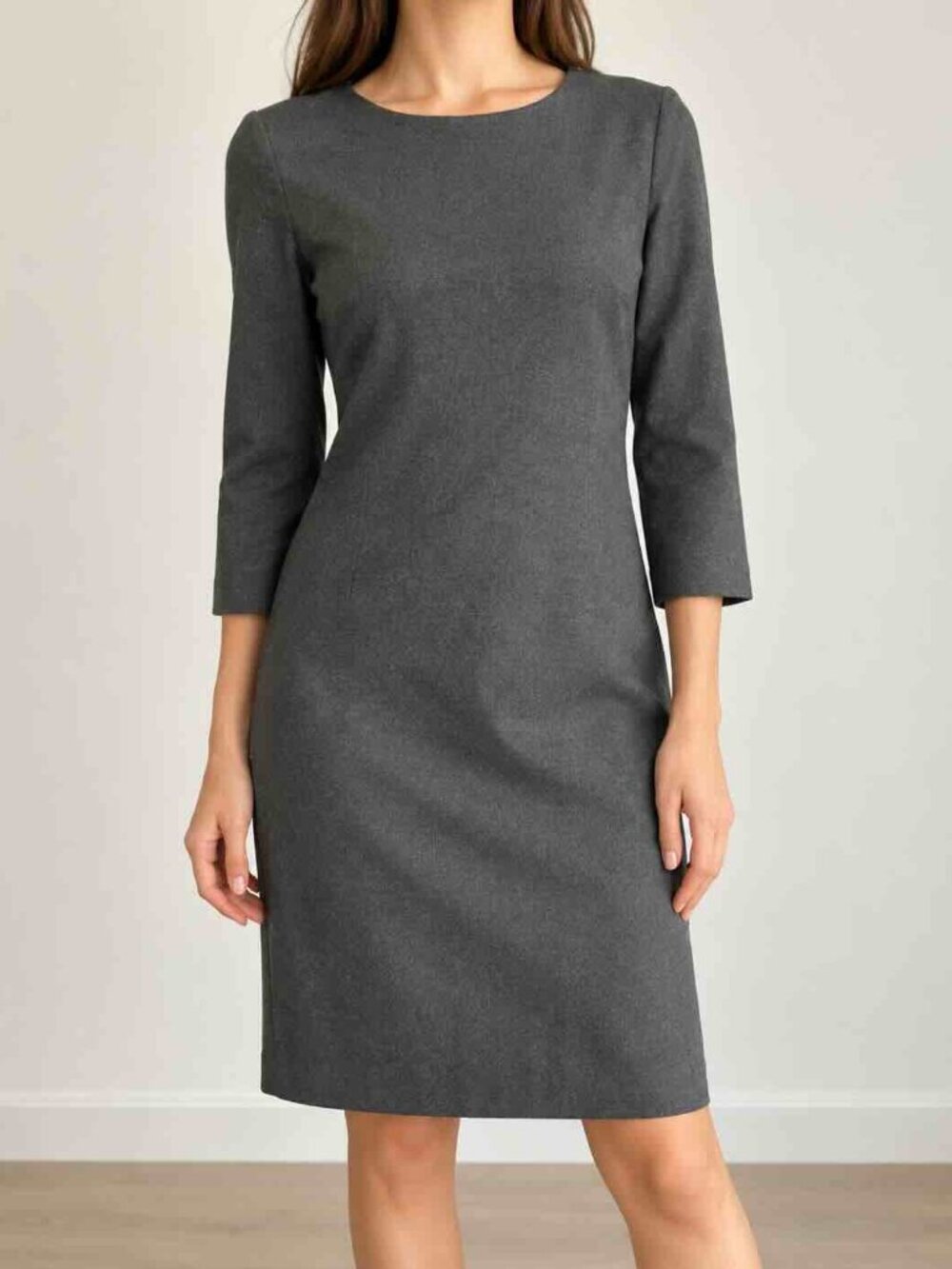 GANT Charcoal Gray Wool Blend Sheath Dress Size 6 EU 36